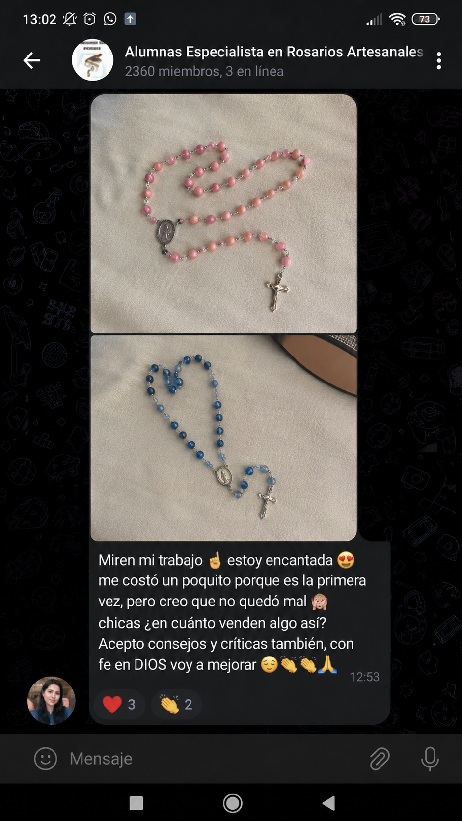 Testimonio de alumna del curso Especialista en Rosarios